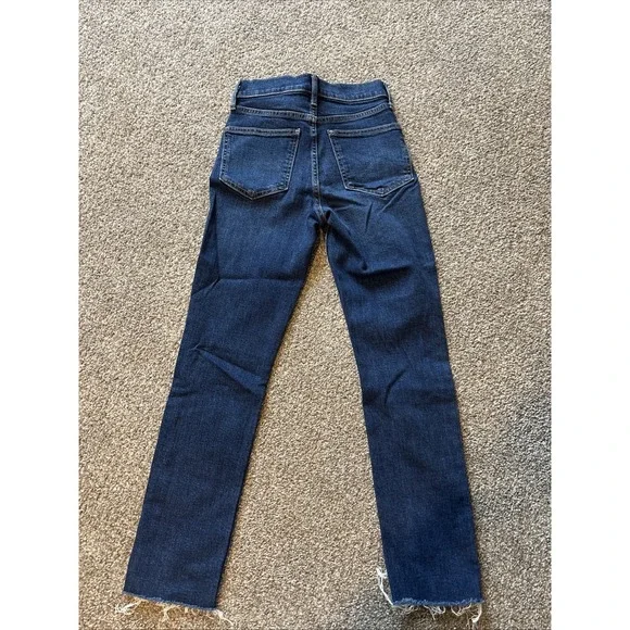 Womens Dark Wash Gap Vintage‎ Slim High Rise Jeans Size 24 - Picture 5 of 6